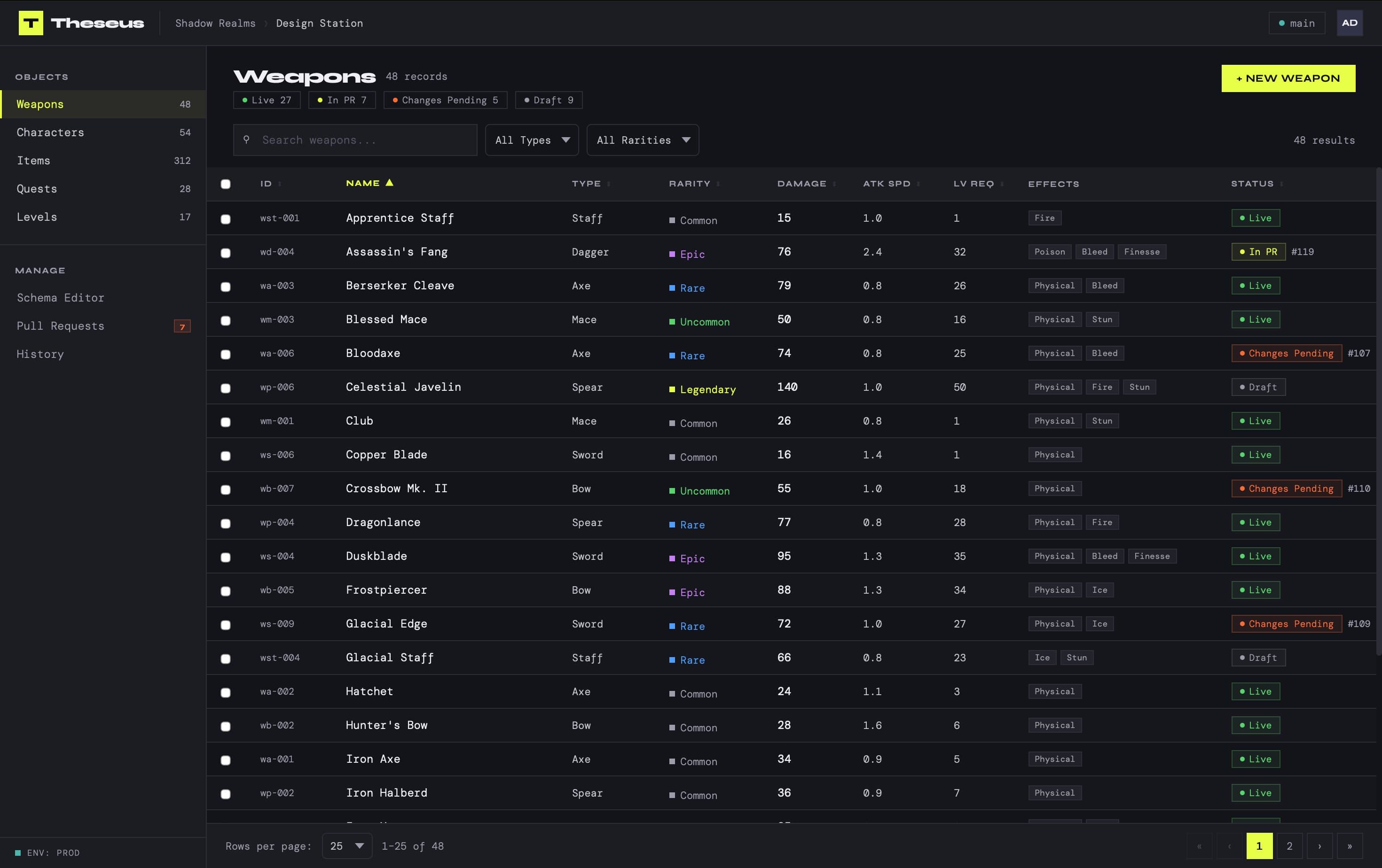 Theseus app screenshot